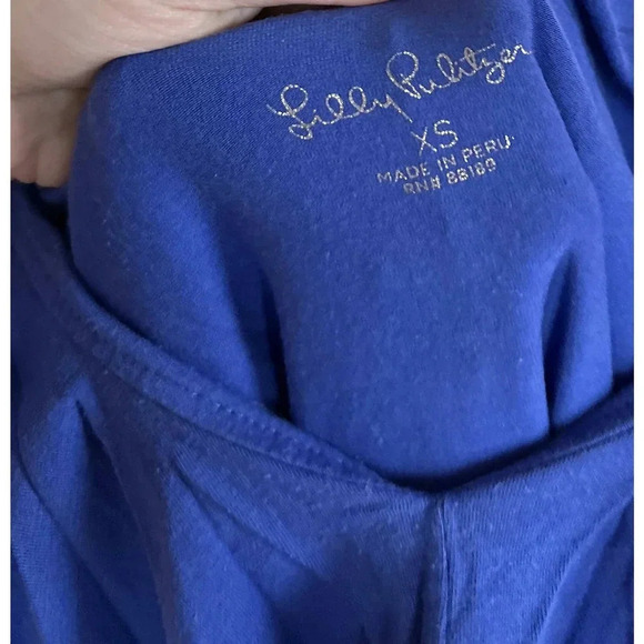 Lilly Pulitzer Alessa Ruffle Top - /Blue - Picture 7 of 9